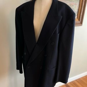 Men’s double breasted black cashmere coat 46R Metropolitan View @ Bloomingdale’s